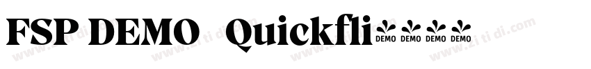 FSP DEMO   Quickfli字体转换